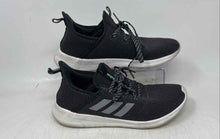 Load image into Gallery viewer, Adidas Womens Cloudfoam Pure Black White Low Top Lace-Up Sneaker Shoes Size 8