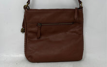 Load image into Gallery viewer, Lucky Brand Womens Brown Pebbled Leather Adjustable Strap Zip Top Crossbody Bag