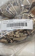 Load image into Gallery viewer, Express Womens Brown White Snakeskin Print Flat Penny Loafer Shoes Size 6
