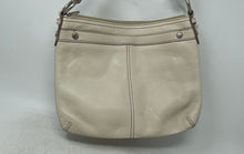 Load image into Gallery viewer, Fossil Womens Ivory Leather Adjustable Strap Crossbody Handbag With Tag