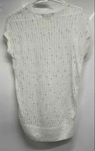 Load image into Gallery viewer, Michael Kors Womens White Crew Neck Pullover Knitted Blouse Top Size XS