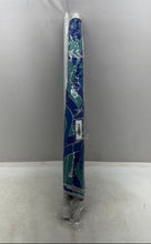 Load image into Gallery viewer, Bluewater Beach Blue Green Wave Print Portable Adjustable Height 6 FT. Umbrella