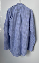 Load image into Gallery viewer, Ralph Lauren Mens Blue Plaid Print Long Sleeve Dress Shirt Size 15 1/2