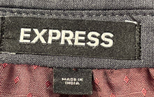 Load image into Gallery viewer, Express Mens Gray Stretch+ Wrinkle Resistant Slim Fit Two-Button Blazer Size 44R