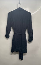 Load image into Gallery viewer, Vince Camuto Womens Blue Long Sleeve Collared Pockets Belted Trench Coat Size S