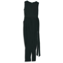 Load image into Gallery viewer, Calvin Klein Womens Black Sleeveless V Neck Back Zip Belted Jumpsuit Size 4