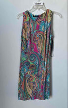 Load image into Gallery viewer, Tommy Hilfiger Womens Multicolor Paisley Sleeveless Round Neck Shift Dress Sz 10