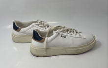 Load image into Gallery viewer, Hugo Boss Mens Amber 50498568 White Lace-Up Low Top Sneakers Shoes Size EUR 38