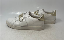 Load image into Gallery viewer, Michael Kors Womens Kenna FT20L White Golden Slip-On Sneakers Shoes Size 7.5 M