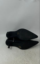 Load image into Gallery viewer, Aldo Womens Black Leather Pointed Toe Side Zip Kitten Heel Ankle Boots Size 11