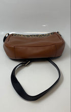 Load image into Gallery viewer, Cole Haan Womens Brown Leopard Print Leather Adjustable Strap Flap Crossbody Bag