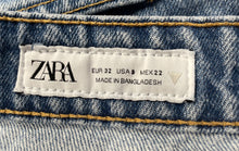 Load image into Gallery viewer, Zara Womens Blue Medium Wash Pockets Denim Straight Leg Jeans Size 0