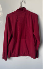Load image into Gallery viewer, Adidas Mens Maroon Long Sleeve Pockets 1/4 Zip Windbreaker Jacket Size Small