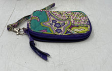 Load image into Gallery viewer, Vera Bradley Womens Purple Floral Quilted Crossbody Handbag With Wristlet Wallet