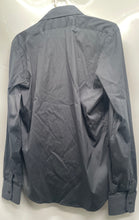 Load image into Gallery viewer, Zara Mens Dark Gray Long Sleeve Super Slim Fit Button-Up Shirt Size L With Tag