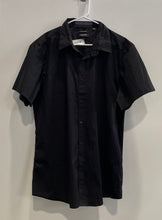 Load image into Gallery viewer, Kenneth Cole New York Mens Black Short Sleeve Slim Fit Button-Up Shirt Size XXL