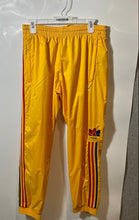 Load image into Gallery viewer, Adidas Mens 3D Trefoil Yellow Tapered Leg Activewear Track Pants Size Medium