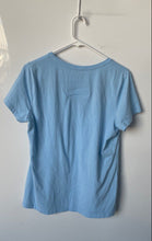 Load image into Gallery viewer, Nautica Womens Blue Short Sleeve V-Neck Regular Fit Pullover T-Shirt Size Large