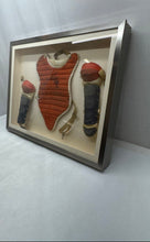 Load image into Gallery viewer, Vintage Game Of Baseball Catcher's Gear Set Equipment Picture Frame Shadow Box