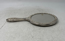 Load image into Gallery viewer, Vintage Silver-Tone Swirl Engraved Collectible Round Shape Hand Mirror