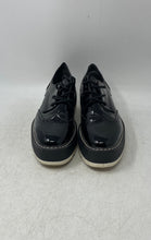 Load image into Gallery viewer, Zara Womens Black Leather Lace-Up Round Toe Platform Derby Shoes Size EUR 36