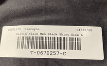 Load image into Gallery viewer, Calvin Klein Mens Black V-Neck Short Sleeve Pullover T-Shirt Size Large