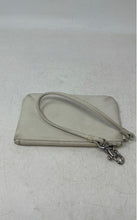 Load image into Gallery viewer, Coach Womens White Leather Top Zip Mini Travel Wristlet Wallet