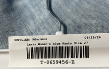 Load image into Gallery viewer, Levi's Womens 511 Blue Denim Medium Wash Slim Fit Straight Leg Jeans Size 27