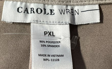 Load image into Gallery viewer, Carole Wren Womens Beige Long Sleeve Collared Tie Waist Trench Coat Size PXL