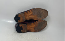 Load image into Gallery viewer, Cole Haan Mens Burgundy Leather Moc Toe Slip-On Penny Loafer Shoes Size 8