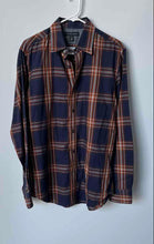 Load image into Gallery viewer, Banana Republic Mens Multicolor Plaid Cotton Long Sleeve Dress Shirt Size Small