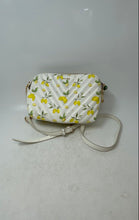 Load image into Gallery viewer, Aldo Womens Gurg White Yellow Lemon Print Adjustable Strap Charm Crossbody Bag