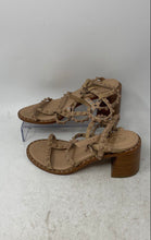 Load image into Gallery viewer, Ash Womens Jen Bis Nude Brown Leather Studded Block Heel Strappy Sandals Size 6