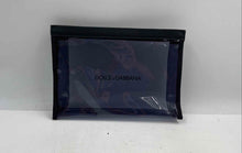 Load image into Gallery viewer, Dolce & Gabbana Womens Black Transparent Waterproof Cosmetic Pouch Makeup Bag