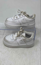 Load image into Gallery viewer, Nike Kids Air Force 1 White Leather Low Top Lace-Up Sneakers Shoes Size 7C