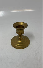 Load image into Gallery viewer, Vintage Solid Brass Classic Design Round Base Candle Holder Collectible