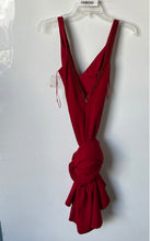 Load image into Gallery viewer, Lulus Womens Red V-Neck Back-Zip Sleeveless Long Maxi Dress Size L With Tag