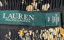 Load image into Gallery viewer, Lauren Ralph Lauren Womens Black Floral Long Sleeve Tie Neck Blouse Top Size S