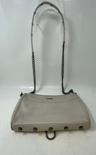 Load image into Gallery viewer, Rebecca Minkoff Womens Beige Leather Mini MAC Chain Strap Zipper Crossbody Bag