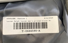 Load image into Gallery viewer, Lauren Ralph Lauren Mens Gray Printed Notch Lapel Two-Button Blazer No Size