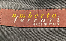 Load image into Gallery viewer, Umberto Ferrari Mens Dark Blue Long Sleeve Three-Button Blazer Size 40-34S
