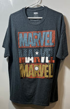 Load image into Gallery viewer, Marvel Mens Gray Spider-Man Captain America Iron Man Graphic T-Shirt Size XL
