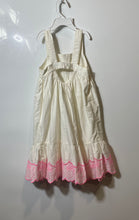 Load image into Gallery viewer, Old Navy Girls White Pink Cotton Embroidered Sleeveless Swing Dress Size M 8