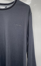 Load image into Gallery viewer, Calvin Klein Mens Gray Striped Long Sleeve Crew Neck T-Shirt Size Large