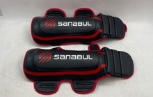 Load image into Gallery viewer, Sanabul Essential Mens Black Red Gel Boxing Gloves And Accessories 4 Pcs