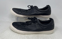 Load image into Gallery viewer, Banana Republic Mens Black White Leather Lace-Up Sneakers Shoes Size 10.5
