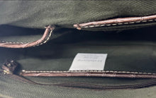 Load image into Gallery viewer, Liz Claiborne Womens Brown Geometric Print Single Strap Zip Top Crossbody Bag