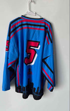 Load image into Gallery viewer, Unify Mens Blue The T-Ones #5 Long Sleeve Pullover Sport Hockey Jersey Size XL