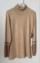 Load image into Gallery viewer, Calvin Klein Mens Khaki Brown Turtleneck Pullover Sweater Size Large With Tag