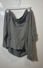 Load image into Gallery viewer, Zara Womens Gray Long Sleeve Cowl Neck Pullover Blouse Top Size Medium